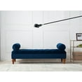 thumbnail image 5 of Lewis Bolstered Lounge Entryway Bench, Navy Blue, 5 of 12