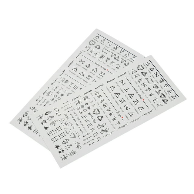 Nail Art Stickers, Different Patterns Nail Accessories DIY Nail Sticker For Nail Decoration