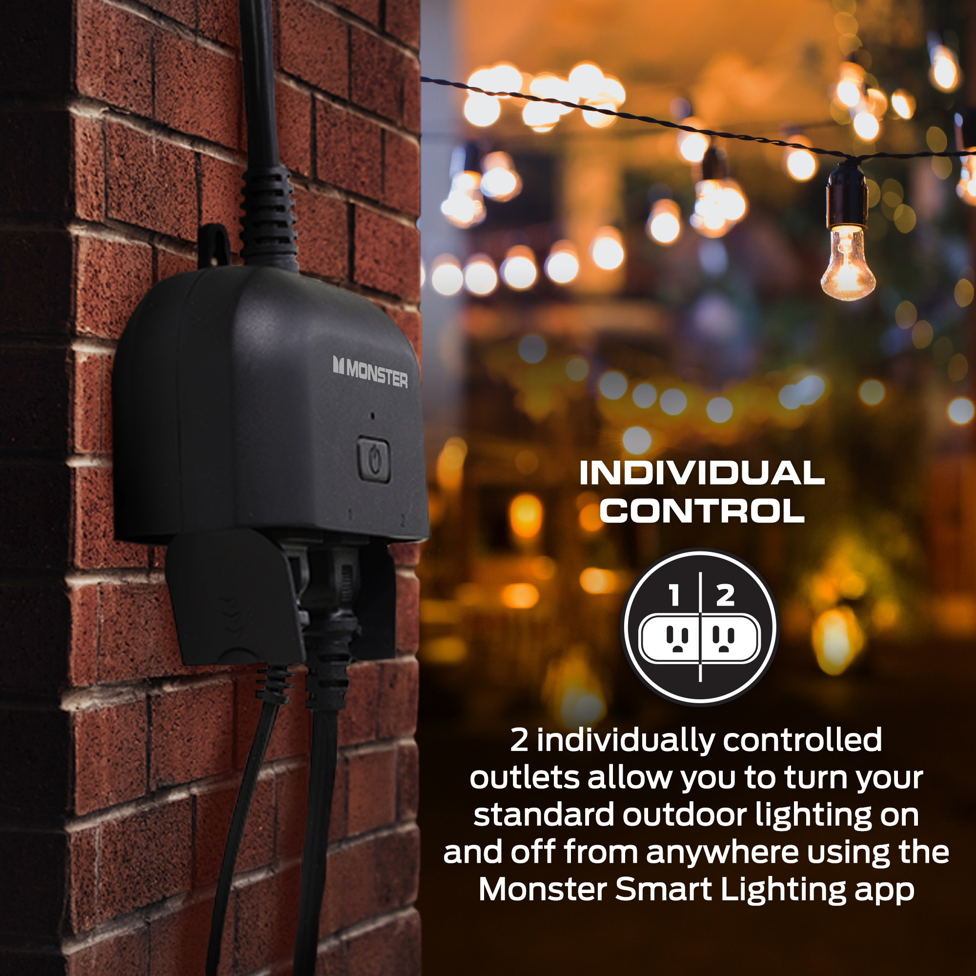 Monster Smart Wi-Fi Weather-Resistant Dual Outdoor Plug photo 6