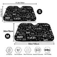 thumbnail image 3 of Balery Travel The World Print Car Windshield Sun Shade,Windshield Sunshade for Car Pickup Truck SUV Accessories-Small, 3 of 7