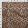 thumbnail image 4 of oneOone Rayon Rose Brown Fabric Asian Block Mandala Fabric For Sewing Printed Craft Fabric By The Yard 56 Inch Wide, 4 of 4
