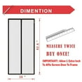 thumbnail image 2 of Premium Magnetic Mesh Screen Door - Heavy-Duty Nylon Breathable Mesh w/ Strong Magnets, Removable, Self-Closing Walk-Through Screen for Patio, Sliding Glass & French Doors (Regular Size,Beige), 2 of 3