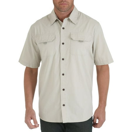 Tall Mens' Short Sleeve Canvas Shirt - Walmart.com