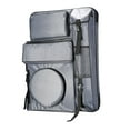 thumbnail image 3 of Estuche de portafolio de arte, bolsa de arte para dibujar, bolsa de transporte de viaje con bolsillos, mochila con asa para artistas, bolsa de bocetos Gris, 3 of 8