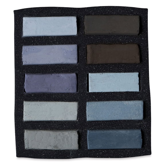 Art Spectrum Extra Soft Square Pastels - Warm Greys, Set of 10