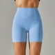 thumbnail image 1 of Pantalones Cortos De Yoga Pantalones cortos informales para mujer, cintura alta elástica, levantamiento de cadera para deportes de gimnasio (L azul cielo) Sywqhk Para Estrenar, 1 of 8