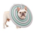 thumbnail image 4 of Collar suave y cálido para gatos, protección contra mordeduras y lamidos para gatos y perros pequeños: alternativa isabelina al cono, protección contra el frío, color beige y verde, talla M, 4 of 8
