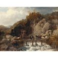 thumbnail image 2 of Thomas Sidney Cooper 18x15 Black Ornate Wood Framed Double Matted Museum Art Print Titled - Umberleigh Mill, River Taw, Devon (1830), 2 of 5