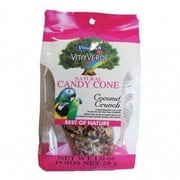 Vitakraft VitaVerde Candy Cone Coconut Crunch Dry Parrot/Large Hookbill Treat, 1 Oz