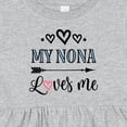 thumbnail image 4 of Inktastic My Nona Grandma Loves Me Girls Girls Baby Dress, 4 of 5