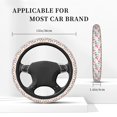 thumbnail image 3 of Cauagu Cute Flamingo Print Car Steering Wheel Cover - Universal Car Accessory for Diverse Cars for Steering Wheel with a Diameter of 14.5"-15", 3 of 7