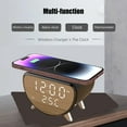 thumbnail image 5 of Alarm Clocks Bedside - Digital Radio Alarm Clock | Wireless 15W Charging Station Alarm | Phone Charger with Clock |Multifunctional Digital Clock Charger Bedside Sleep Aid for, 5 of 5