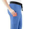 thumbnail image 5 of ave. Varick Women's Six Pocket Midrise Straight Leg Scrub Pant in Ceil Blue, 3XL, 5 of 6