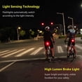 thumbnail image 2 of Bike Smart Brake Sensor Taillight LED USB Rechargable Cycling Saddle Seatpost Rear Light Alloy Waterproof Bicycle Warning Lamp, 2 of 7