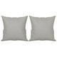 thumbnail image 5 of Sofá VidaXL de tela de microfibra de 2 plazas gris claro con almohadas, 5 of 9