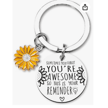 Inspirational Gifts for Women Men Encouragement Gifts for Daughter Son Christmas Gifts for Best Friend Coworker Sometimes You Forget You're Awesome Keychain for Boys Girls