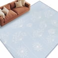 thumbnail image 6 of Blue Dandelion Area Rug 5x8 Washable Rug Non Slip Spring Modern Minimalist Country Flower Large Area Rug Soft Stainresistant Indoor Floor Carpet for Living Room Bedroom Home Office Dining Room, 6 of 8