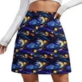 thumbnail image 2 of Starry Night Skirt Female Abstract Famous Painting Vintage Mini Skirts High-waisted Graphi, 2 of 7