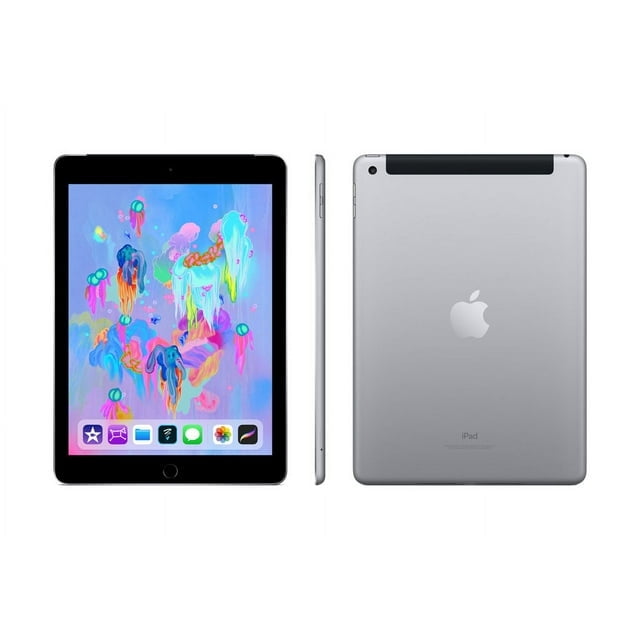 Pre-Owned Apple, iPad 6, 128GB Wi-Fi Only, Space Gray/9.7 Inch