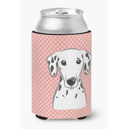

Checkerboard Pink Dalmatian Can or Bottle Hugger