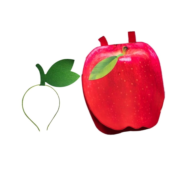 Disfraz de en rodajas, disfraz de comida, cosplay para fiestas de cumpleaños, accesorios para fotos de escenario Manzana adulta