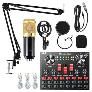 Podcast Equipment Bundle, SINWE Condenser Microphone with Tripod Stand and  Professional Audio Mixer for Studio Recording Vocals, Voice Overs