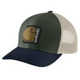 thumbnail image 1 of Parche en C de lona Cap Carhartt con parte trasera de malla para hombre, color verde forestal, 1 of 1