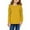 Yellow, variant on KAUOD Girls Long Sleeve Shirts Tops Plain Crew Neck Soft Blouse Teen Kids Cute Comfy Casual Tops Clothes Pullover Tops