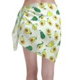 thumbnail image 2 of Disketp Cartoon Fruit Women Swimsuit Cover Up Short Chiffon Summer Beach Sarong Bikini Wrap Skirt Bathing Suit, 2 of 7