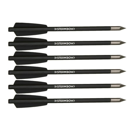 Steambow AR-Series Bodkin Arrows Set of 6 Black