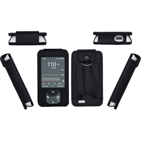 Premium Holster Case with Pocket (Lanyard Included) for Dexcom G7 & Dexcom G6 (Black)