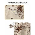 thumbnail image 6 of Brown Farmhouse Living Room Curtains 2 Panel, Retro Country Stars Rustic Branches Berry Cafe Window Treatment, Extra Long Farmhouse Bedroom Bathroom Kitchen Curtains Drapes 104"x72", 6 of 6