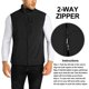 thumbnail image 2 of Chaleco Softshell ligero para hombre de 33 000 pies, chaqueta sin mangas a prueba de viento con cremallera y forro polar para Golf, correr, senderismo, 2 of 5