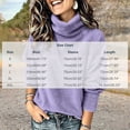 thumbnail image 2 of Perfectbot Women's Turtleneck Fleece Top Pullover Fuzzy Warm Long Sleeve Loose Fit Fall Winter Wear, 2 of 7