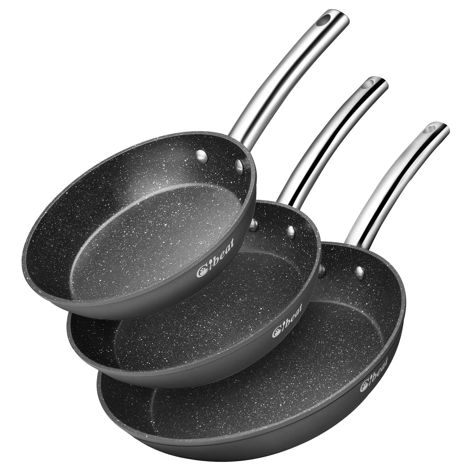 Tfal Cookware Set Nonstick Omelette Fry Saute Pan Skillet Kitchen Cooking Gray 