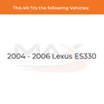 thumbnail image 2 of Max Advanced Brakes - Brake Kit for 2004 2005 2006 Lexus ES330 Front Replacement Geomet Coated Disc Brake Rotors and Ceramic Brake Pads, 2 of 9