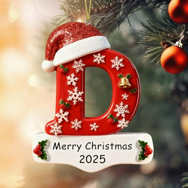 26 Letters Christmas Tree Decoration Pendant Christmas Tree Ornaments DIY Christmas Ornaments Christmas Decoration Xmas Tree Hanging Decor