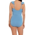 thumbnail image 5 of Time and Tru Women’s and Women’s Plus Size Seersucker Stripe One Piece Swimsuit, 5 of 8