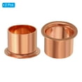 thumbnail image 3 of Uxcell 22.5mm ID Copper Fitting, 2 Pcs Copper Coupling with Sweat Ends for Water Pipe Plumbing, HVAC, 3 of 5