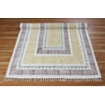 thumbnail image 4 of Casavani Pure Cotton Yoga Garden Floor Kilim,Yellow 3x10 feet, 4 of 6
