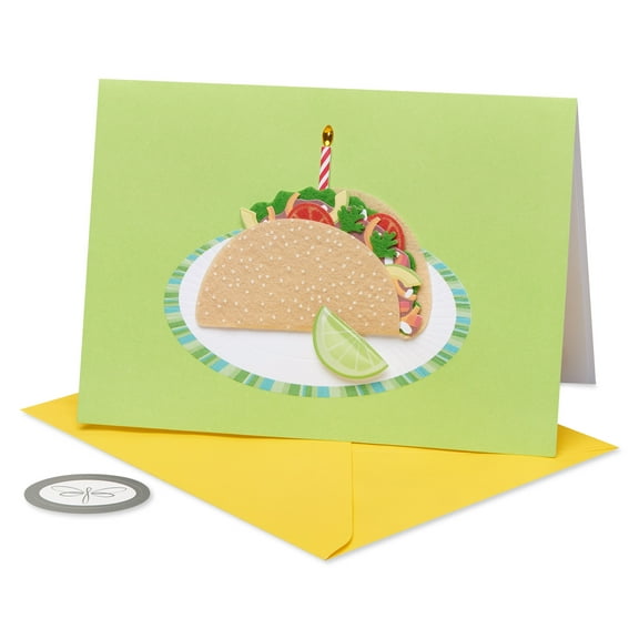 Papersong Premium Birthday Card (Taco)