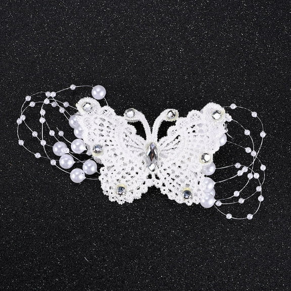 MUSEYA 1 Pair Hair Clip Wedding Wedding Accessory for Women White
