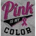 thumbnail image 2 of My Color Pink Breast Cancer Awareness Women's Long Sleeve T Shirt Brisco Brands M, 2 of 6
