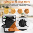 thumbnail image 4 of Waffle Maker Novalife 1400 W, doble, tipo belga, de volteo, 4 of 7