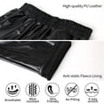 thumbnail image 4 of Women's Faux Leather Pants Casual Pencil Pants with Pockets High Waist Trousers Streetwear, 4 of 7
