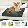 thumbnail image 6 of Qxltty Peacock Of Stars Cat litter Pads Pet Set of 2 Diaper Mats Center Anti-leakage Layer Absorbent Soft and Comfortable, 6 of 7
