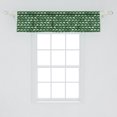 thumbnail image 2 of Ambesonne Chameleon Window Valance, Green Monochrome Lizards, 54" X 12", Mint Green and Emerald, 2 of 3
