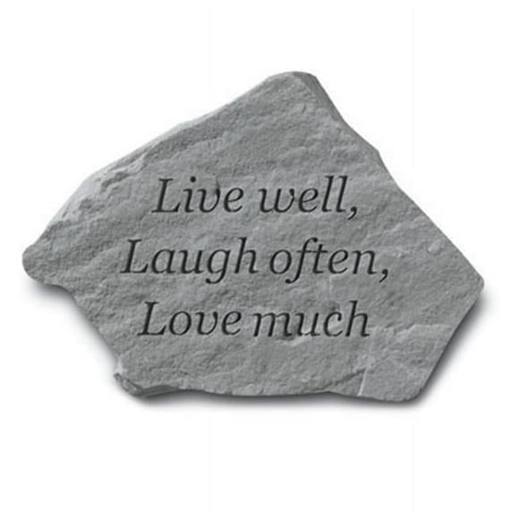 Inc.  Live Well-Laugh Often-Love Much - Garden Accent - 11 Inches x 8 Inches