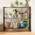 thumbnail image 3 of 3 Tier Wire Shelving Unit, Adjustable Wire Rack, Metal Storage Shelves for Kitchen, Pantry, Laundry, Bathroom, Closet (13.5"D x 23"W x 31.5"H, Black), 3 of 9