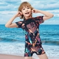 thumbnail image 4 of Demon Slayer Boys 2-Piece Swimsuit Set Bathing Suit Short Sleeve Swimwear Sets with Swim Trunk 8-10Y(130cm), 4 of 7